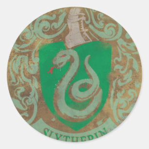 Harry Potter Vintage Slytherin Ronde Sticker