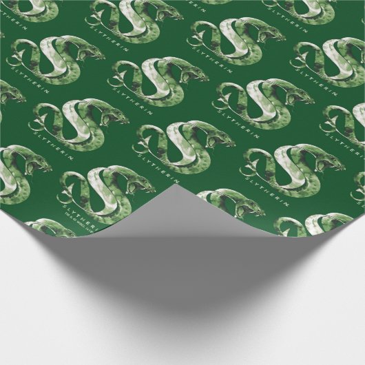 Harry Potter | Waterverf SLYTHERIN™-slang Cadeaupapier (Hoek)