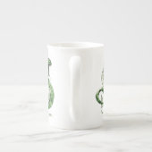 Harry Potter | Waterverf SLYTHERIN™-slang Porselein Kop (Achterkant)