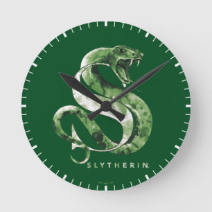 Harry Potter   Waterverf SLYTHERIN™-slang Ronde Klok