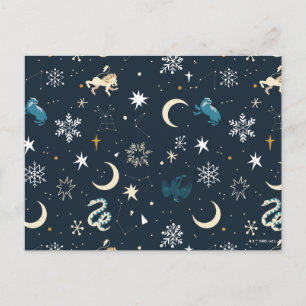 Harry Potter   Winter Constellation Pattern Feestdagenkaart