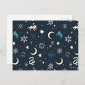 Harry Potter | Winter Constellation Pattern Feestdagenkaart (Voorkant / Achterkant)