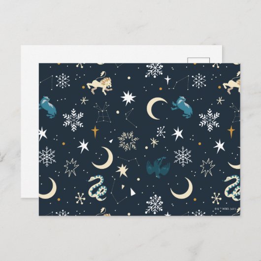 Harry Potter | Winter Constellation Pattern Feestdagenkaart (Voorkant / Achterkant)