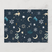 Harry Potter | Winter Constellation Pattern Feestdagenkaart (Voorkant)