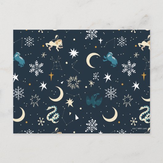 Harry Potter | Winter Constellation Pattern Feestdagenkaart (Voorkant)