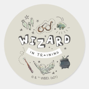 HARRY POTTER™   Wizard in Training Ronde Sticker