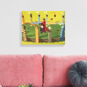 HARRY POTTER™ zoekt de Golden Snitch Canvas Afdruk (Insitu (Woonkamer))