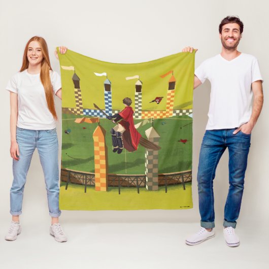 HARRY POTTER™ zoekt de Golden Snitch Fleece Deken (In situ)