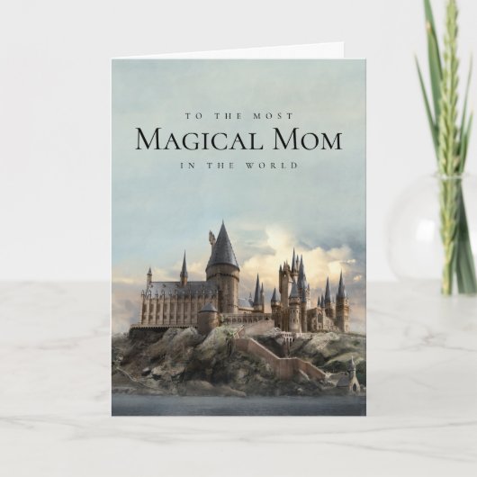 Harry Potter Zweinstein Kasteel Moederdag Kaart (Voorkant)