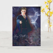 Harry Potter's Stag Patronus Kaart (Gele Bloem)