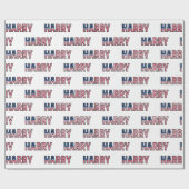 Harry prénom nom USA US papier cadeau Papier (Plat)