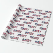 Harry prénom nom USA US papier cadeau Papier (Déroulé)