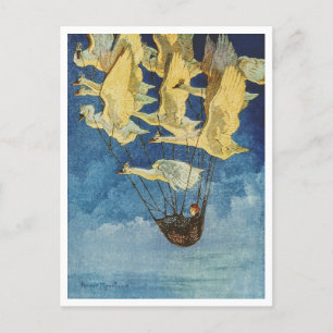 Harry Rountree Kind Vliegen Met Wilde Zwanen Briefkaart