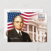 Harry S. Truman - 33e President van de VS Briefkaart (Voorkant / Achterkant)