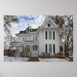 Harry S. Truman Home, Sneeuw, Independence, Missou Poster