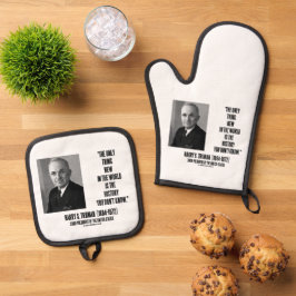 Harry Truman wil alleen nieuwe geschiedenis die je Ovenwant & Pannenlap Set