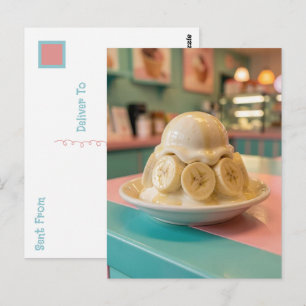 Hars Banaan Sundae Contact houden Briefkaart