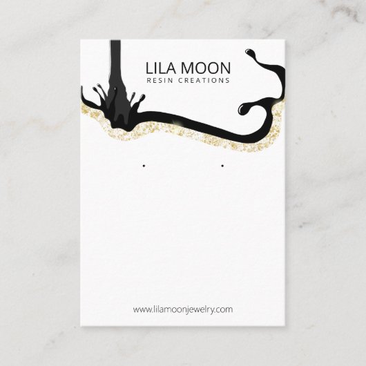 Hars Theme Oorbel Kaarten Visitekaartje (Voorkant)