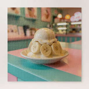 Harsen Bananen Sundae Retro IJssalon Legpuzzel