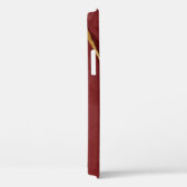 Harskunst, donkerrode marsala abstracte achtergron Case-Mate iPhone case (Achterkant / Rechts)