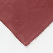 Harskunst, donkerrode marsala abstracte achtergron fleece deken (Hoek)