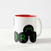 hart2 tweekleurige koffiemok (Voorkant rechts)