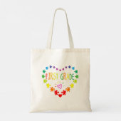 Hart 100e dag van de eerste graad leraar autisme A Tote Bag (Achterkant)