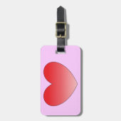 Hart. 4 bagagelabel (Voorkant verticaal)