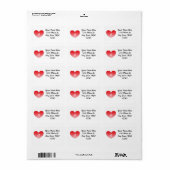 Hart. 4 etiket (Full Sheet)