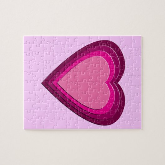 Hart. 5 legpuzzel (Horizontaal)