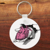  hart aan de hand door Crack Sleutelhanger (Voorkant)