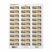 hart abstracte adresetiketten etiket (Full Sheet)