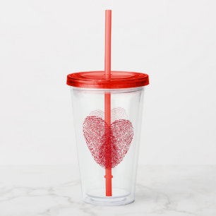 Hart Acryl Drinkbeker