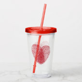Hart Acryl Drinkbeker (Achterkant)