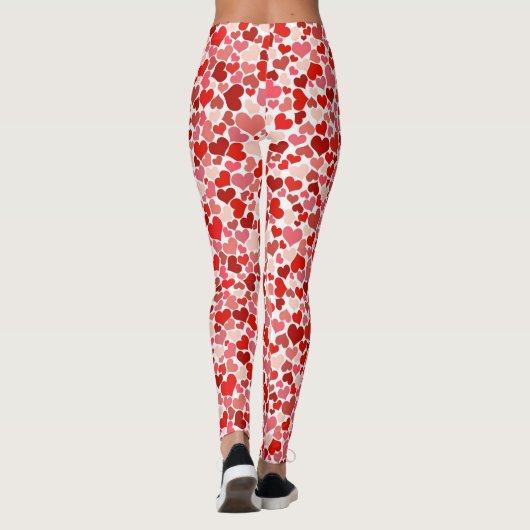 Hart afdrukken leggings (Achterkant)