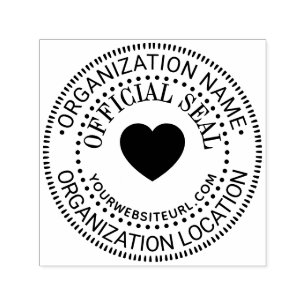 Hart Algemene Aangepaste Officiële Stempel Naam Lo