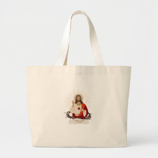 Hart als Jezus Grote Tote Bag