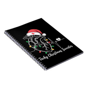 Hart Anatomie Kerst Verpleegster Cardiale Tachy Ke Notitieboek