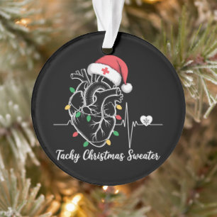 Hart Anatomie Kerst Verpleegster Cardiale Tachy Ke Ornament