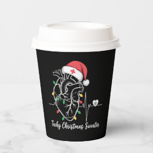 Hart Anatomie Kerst Verpleegster Cardiale Tachy Ke Papieren Bekers
