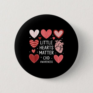 Hart Anatomie Valentijn Little Heart CHD Bewustzij Ronde Button 5,7 Cm