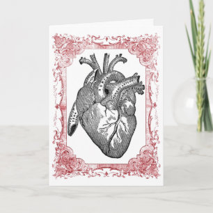 hart anatomie Valentijn Wenskaart Feestdagen Kaart