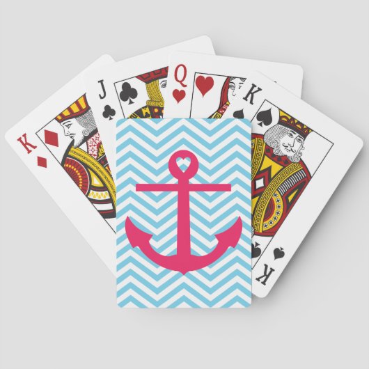 Hart Anchor Pokerkaarten (Achterkant)