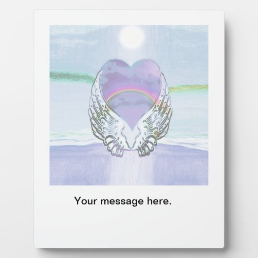 Hart, Angel Wings en Ocean Fotoplaat (Voorkant)