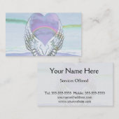 Hart, Angel Wings en Ocean Visitekaartje (Voorkant / Achterkant)