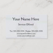 Hart, Angel Wings en Ocean Visitekaartje (Achterkant)