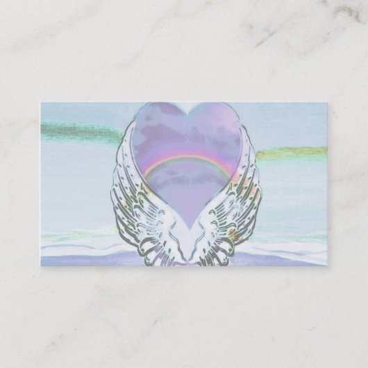 Hart, Angel Wings en Ocean Visitekaartje (Voorkant)