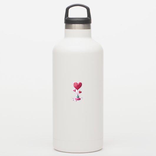 Hart arrangement sticker (Waterfles)