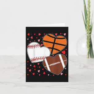 Hart Basketbal Honkbal Voetbal Jongens Mannen Vale Kaart