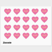 HART BAT MITZVAH modern roze gouden script Sticker (Vel)